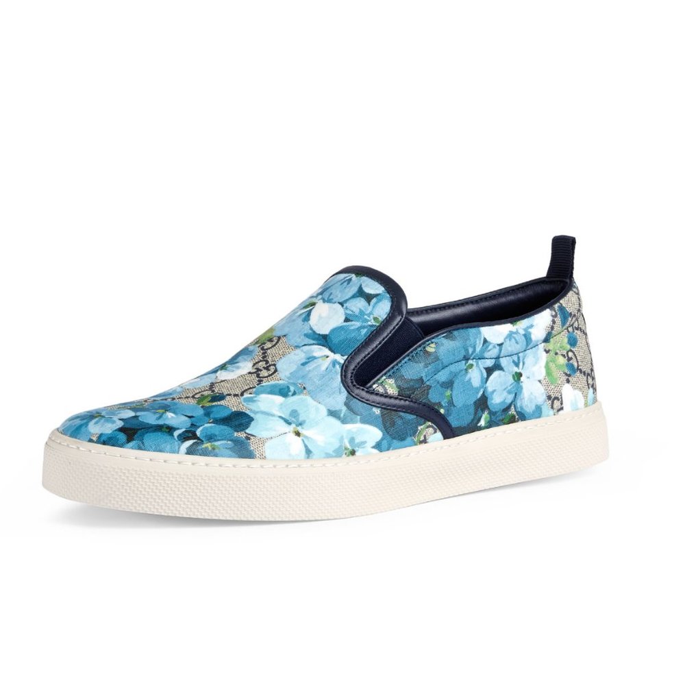 Gucci Men's GG Blooms Print Slip on Sneaker